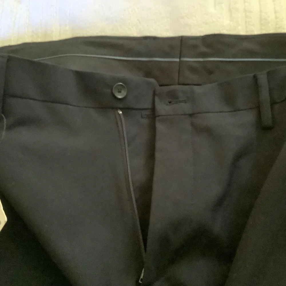 ZARA Suit Pants Slacks Navy Blue SZ 34/31